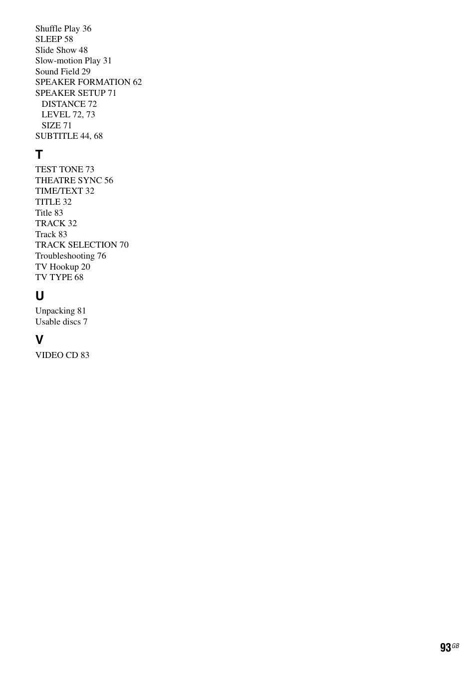 Sony DAV-DZ120 User Manual | Page 93 / 96