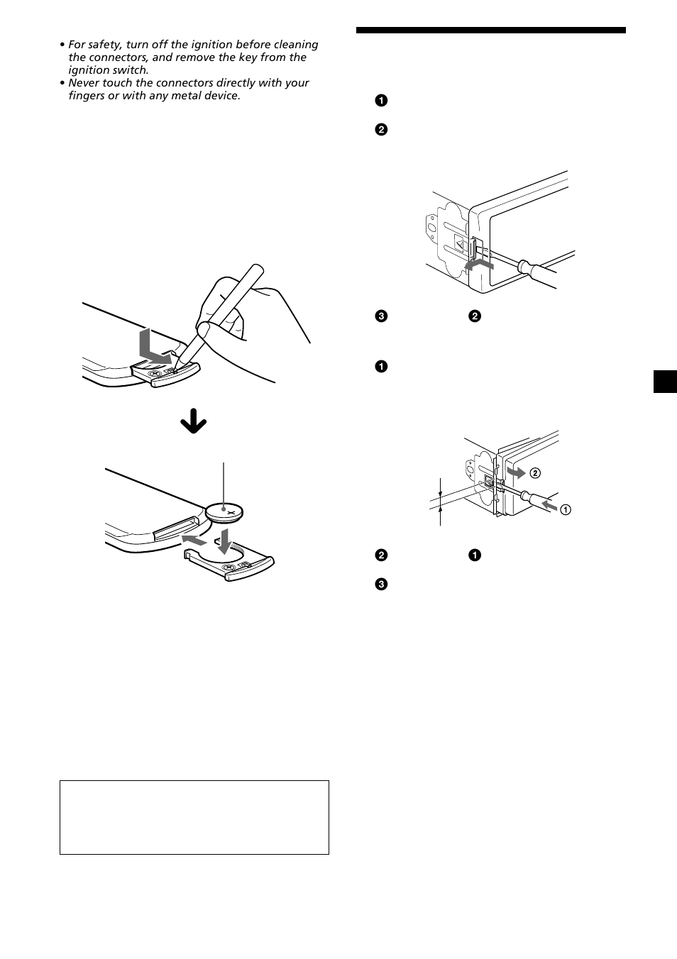 Removing the unit | Sony CDX-L630X User Manual | Page 19 / 44
