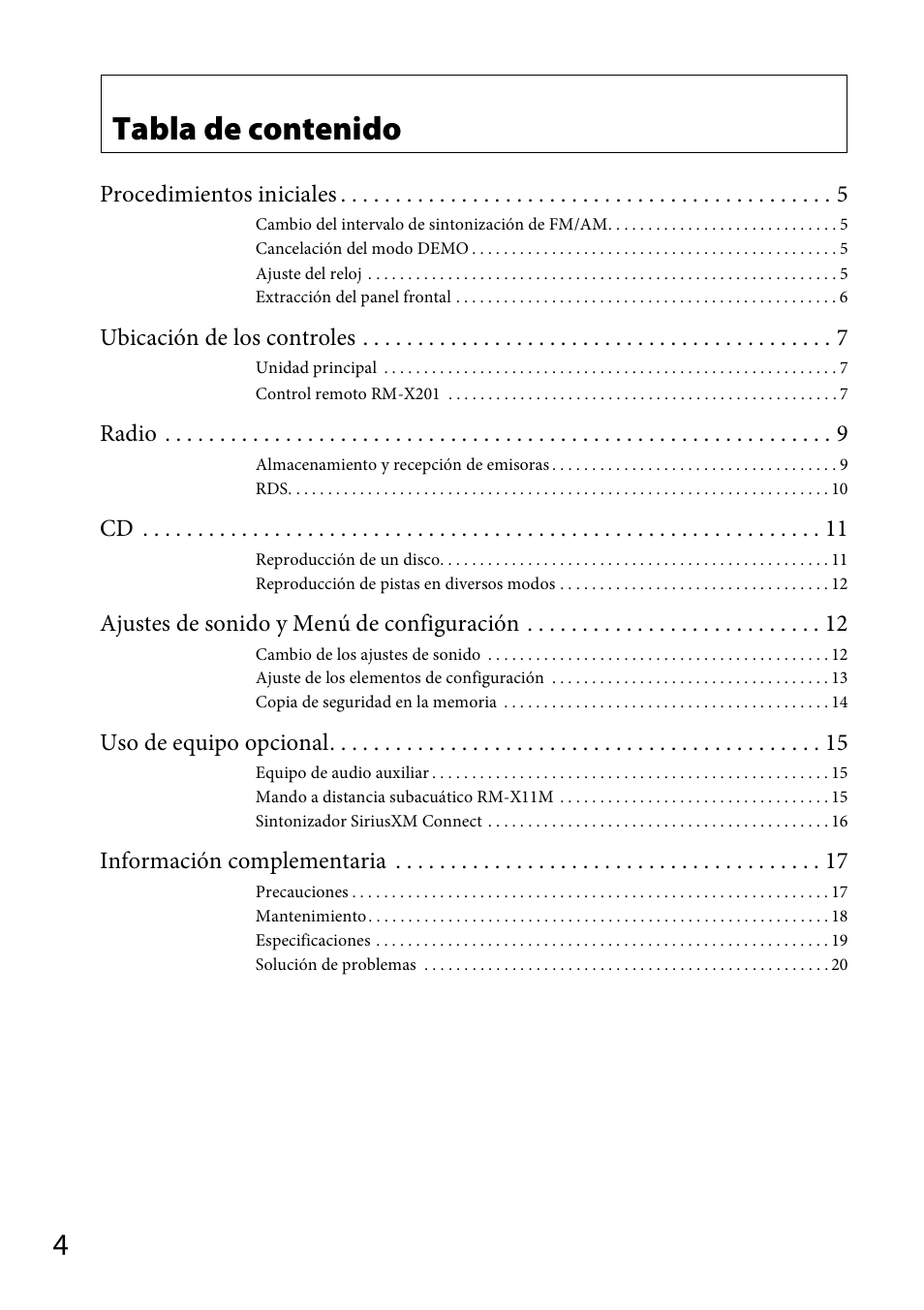 Sony CDX-M20 User Manual | Page 48 / 68