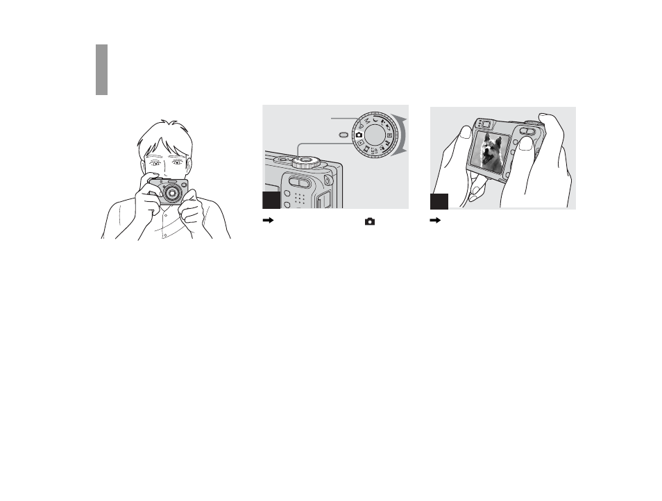Basic still image shooting, Using auto adjustment mode | Sony DSC-W1 User Manual | Page 24 / 128