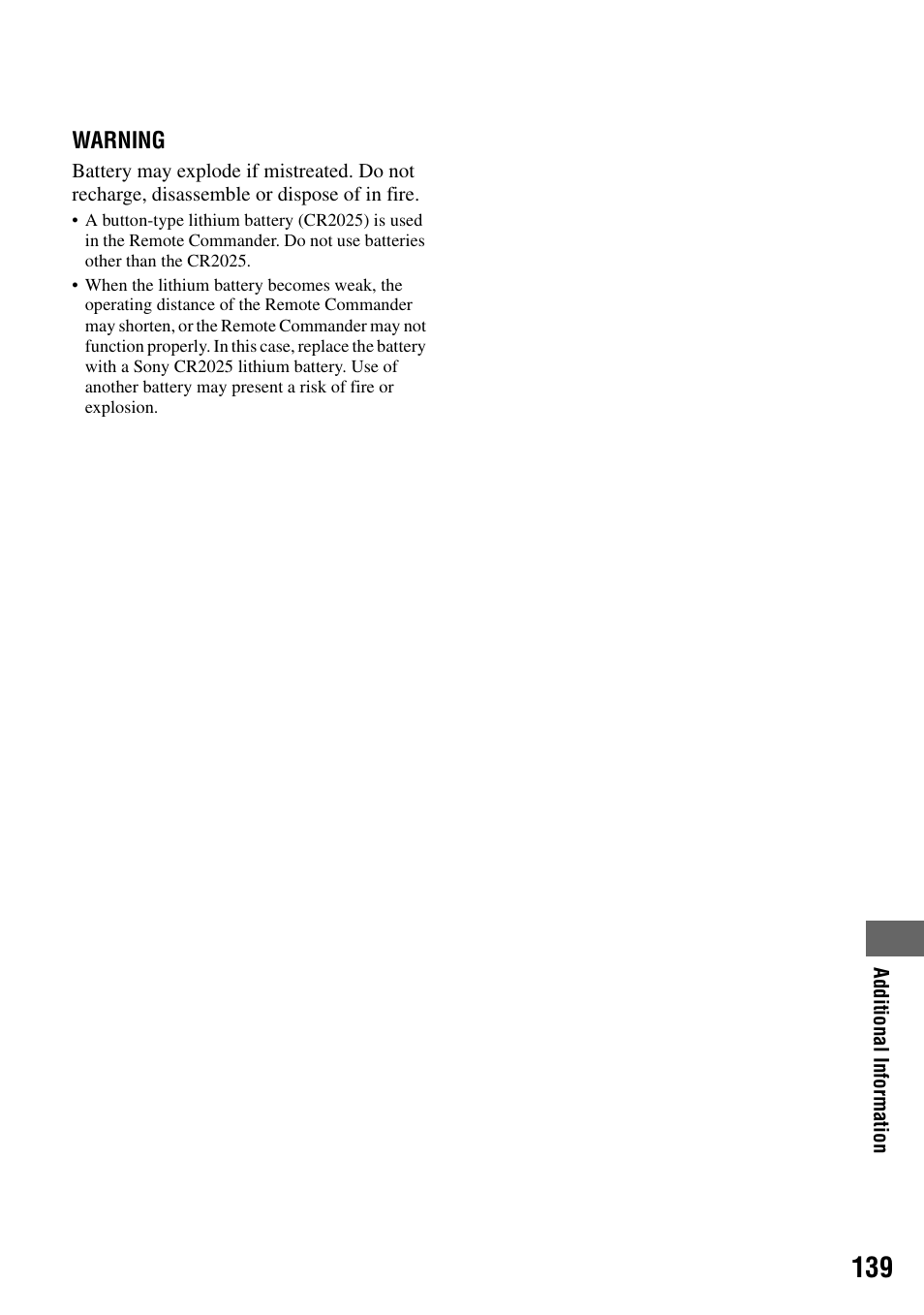 Sony DCR-DVD505 User Manual | Page 139 / 152