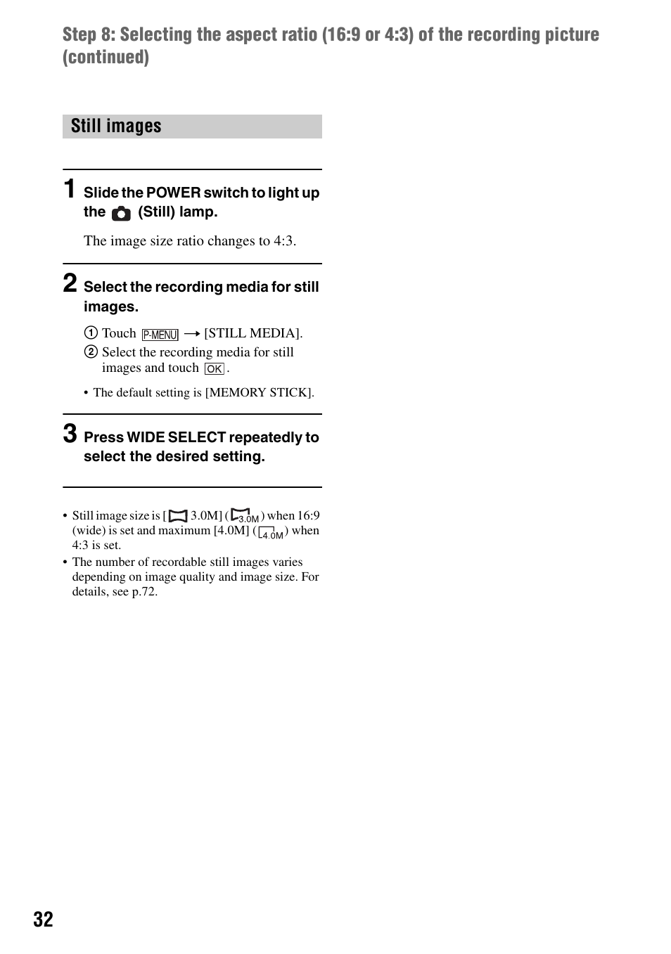 Sony DCR-DVD505 User Manual | Page 32 / 152