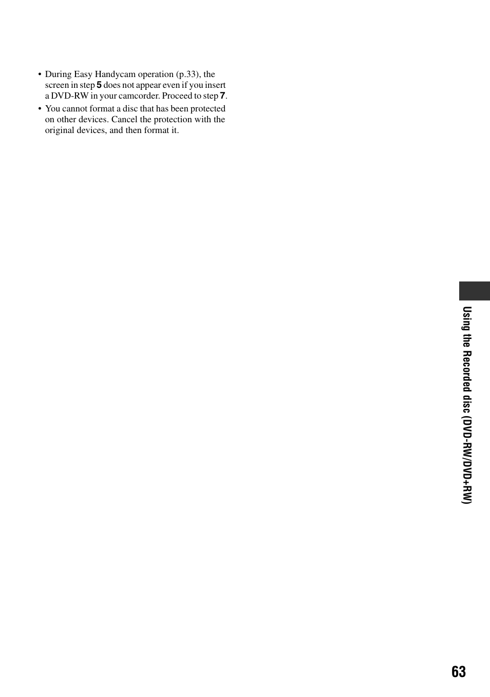 Sony DCR-DVD505 User Manual | Page 63 / 152