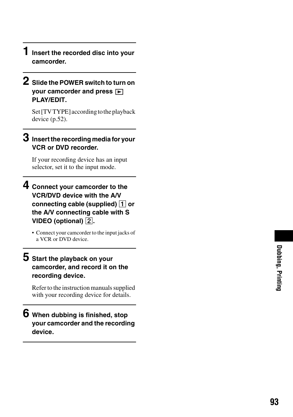 Sony DCR-DVD505 User Manual | Page 93 / 152