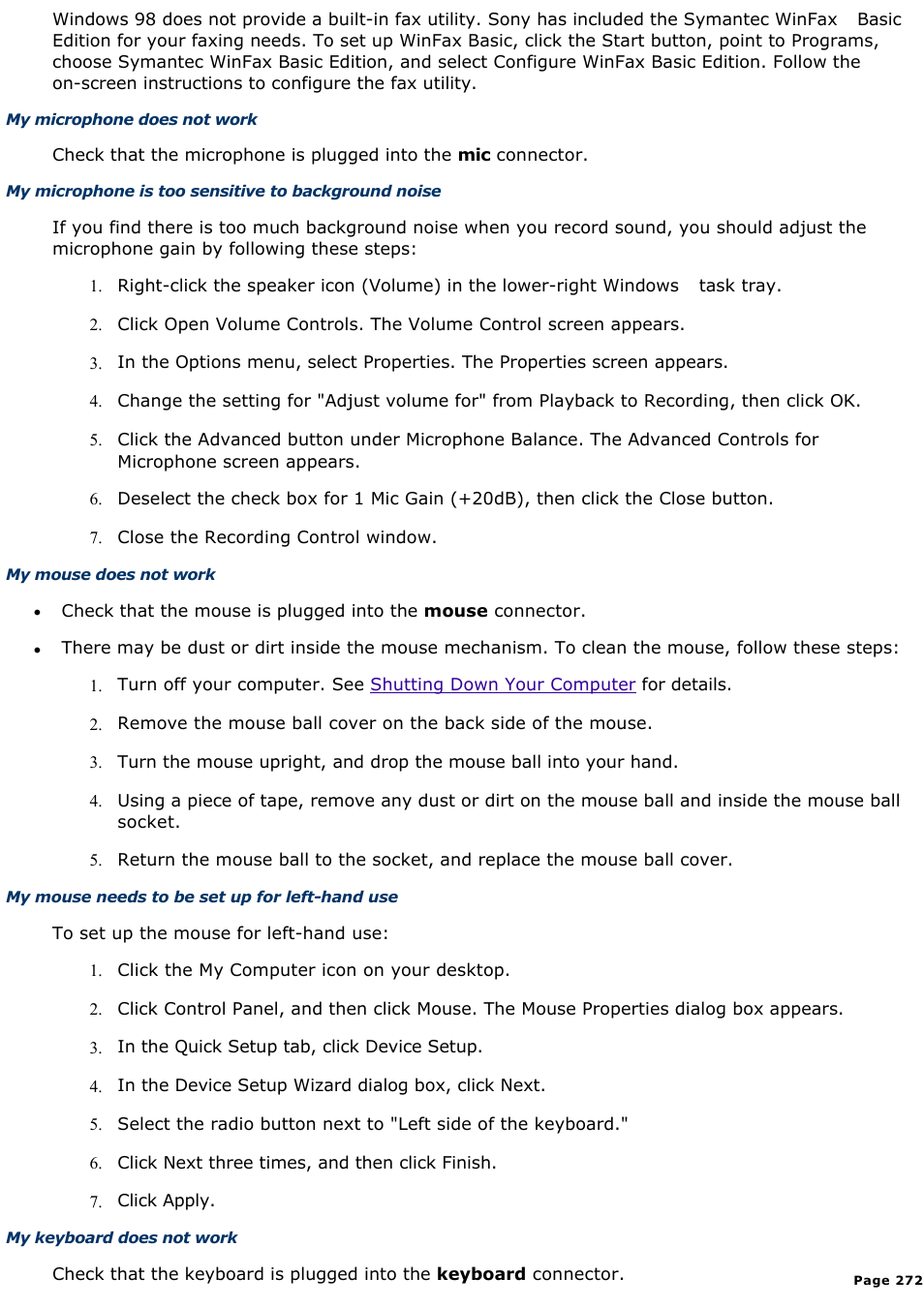 Sony PCV-R545DS User Manual | Page 272 / 439