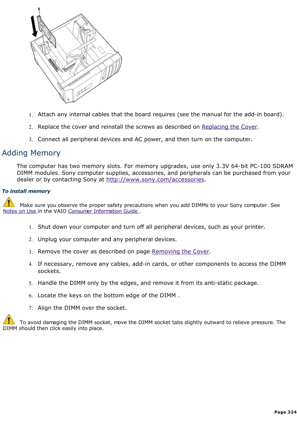 Sony PCV-R545DS User Manual | Page 324 / 439