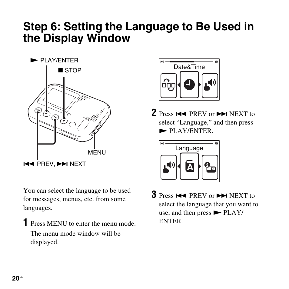 Sony ICD-LX30 User Manual | Page 20 / 59