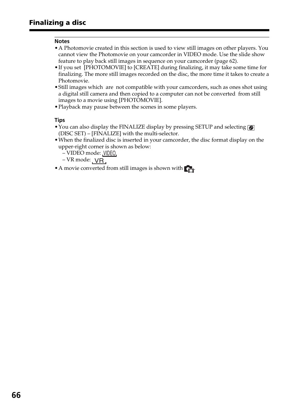 Sony DCR-DVD301 User Manual | Page 66 / 148