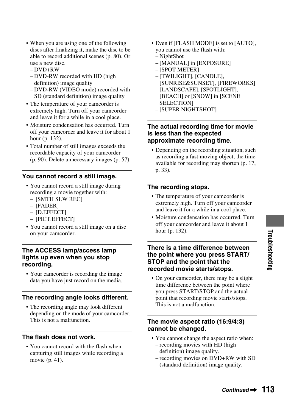 Sony HDR-UX10 User Manual | Page 113 / 172