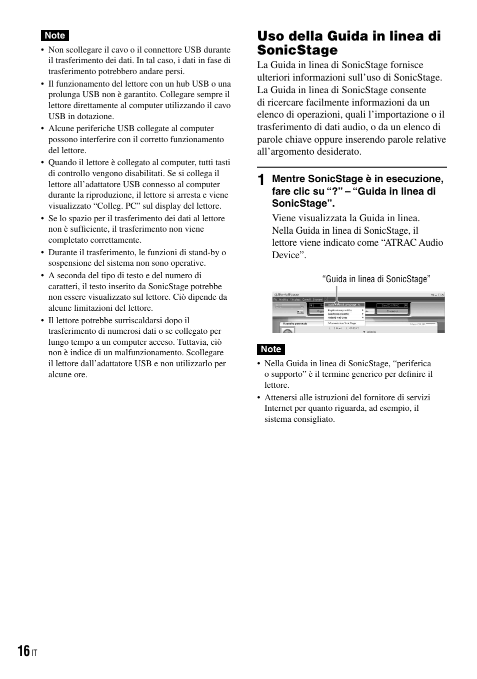 Uso della guida in linea di sonicstage | Sony NW-HD3 User Manual | Page 174 / 358