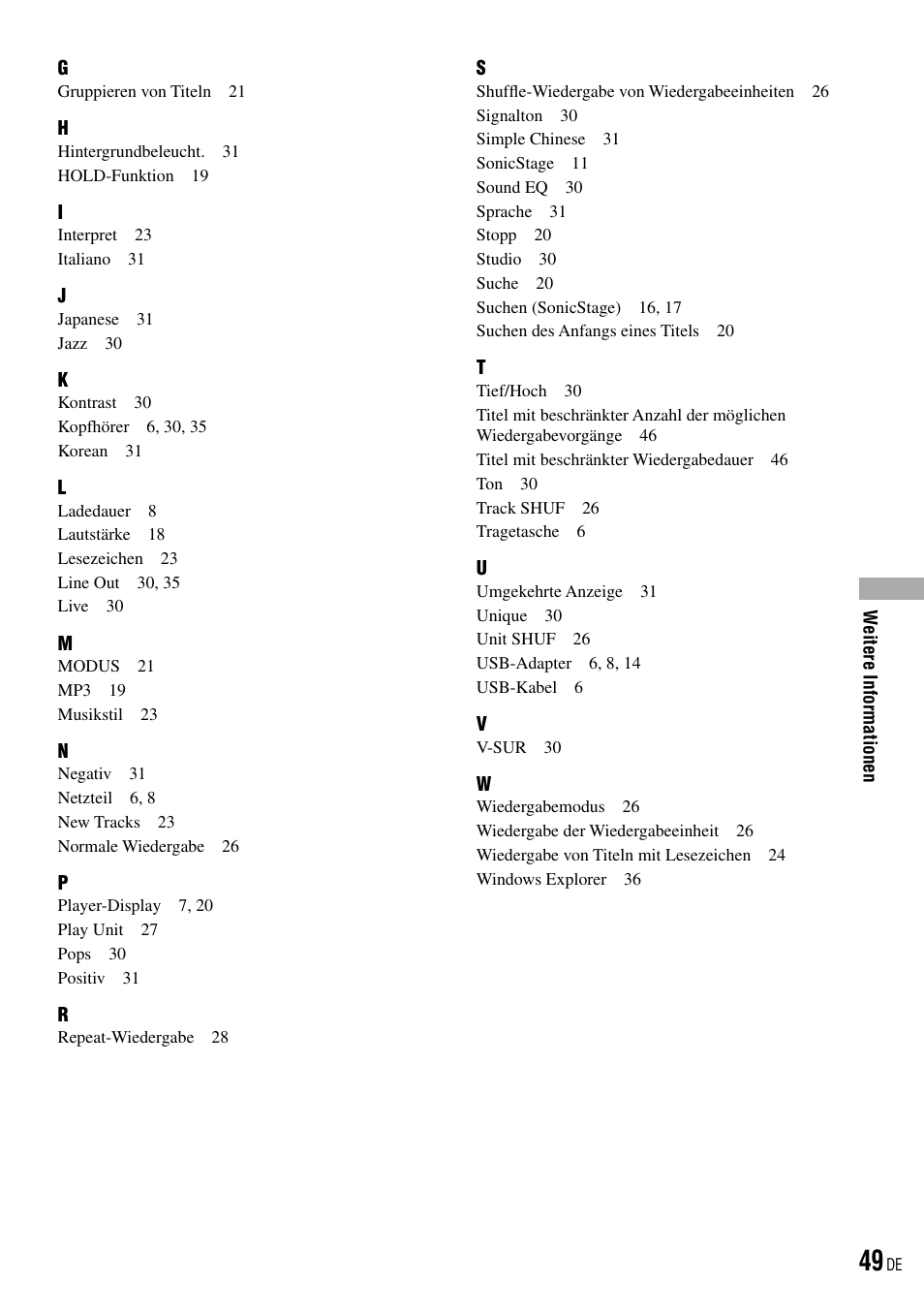Sony NW-HD3 User Manual | Page 307 / 358