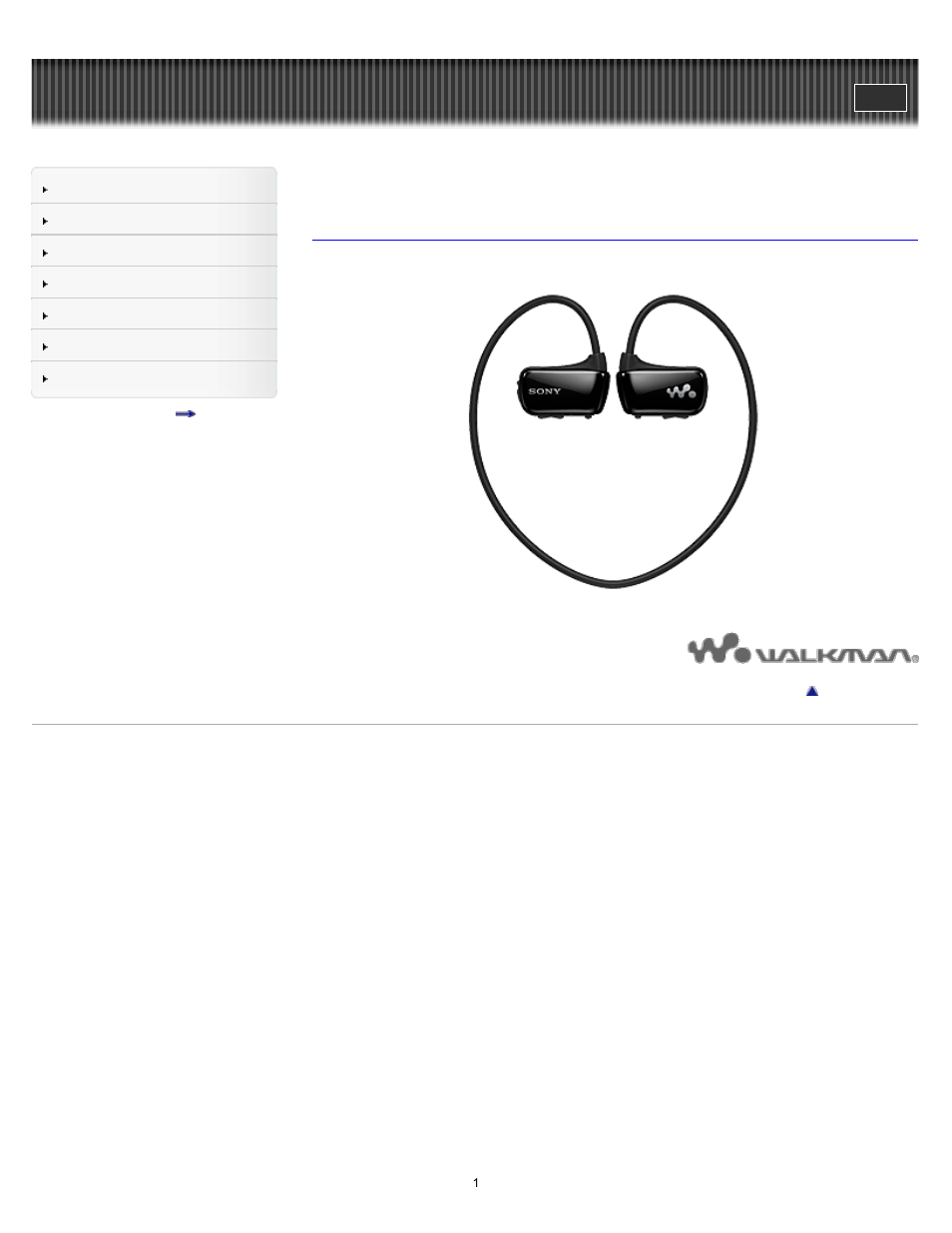 Sony NWZ-W273BLUE User Manual | 81 pages