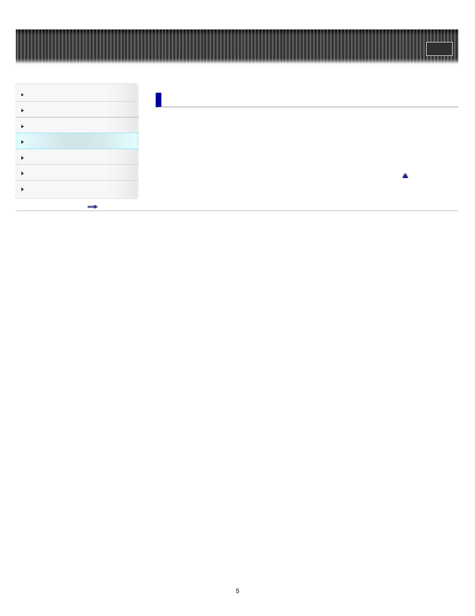 Settings | Sony NWZ-W273BLUE User Manual | Page 5 / 81