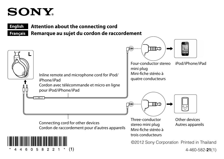 Sony MDR-1RBT User Manual | 2 pages