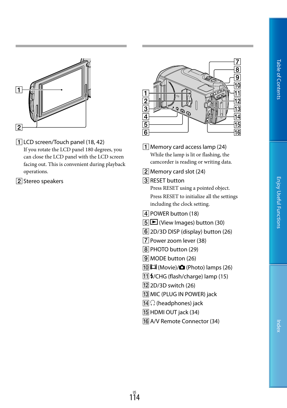 114) using a poin, 114) u | Sony HDR-TD10 User Manual | Page 114 / 119