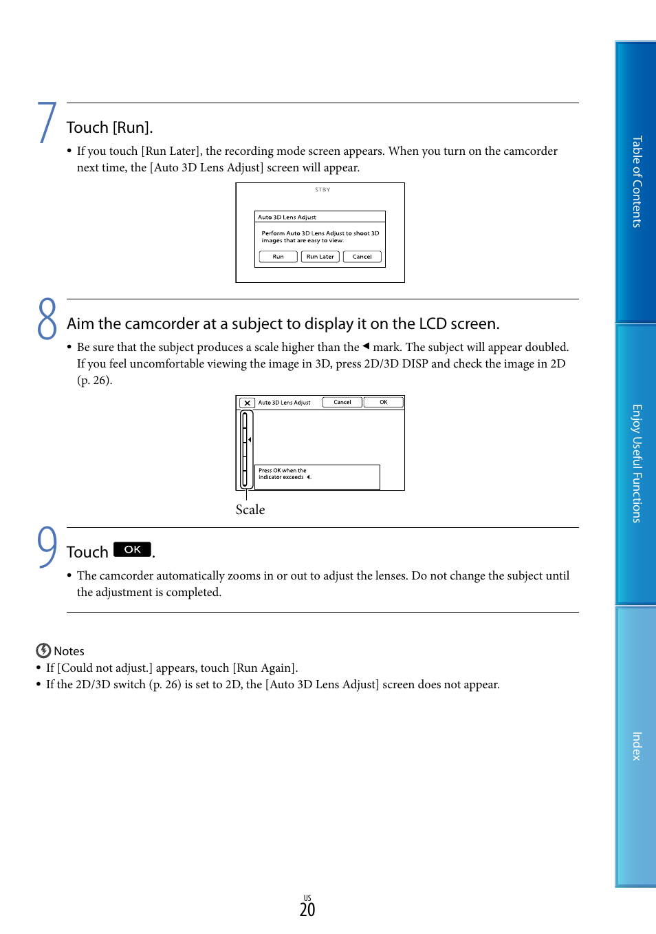 Sony HDR-TD10 User Manual | Page 20 / 119