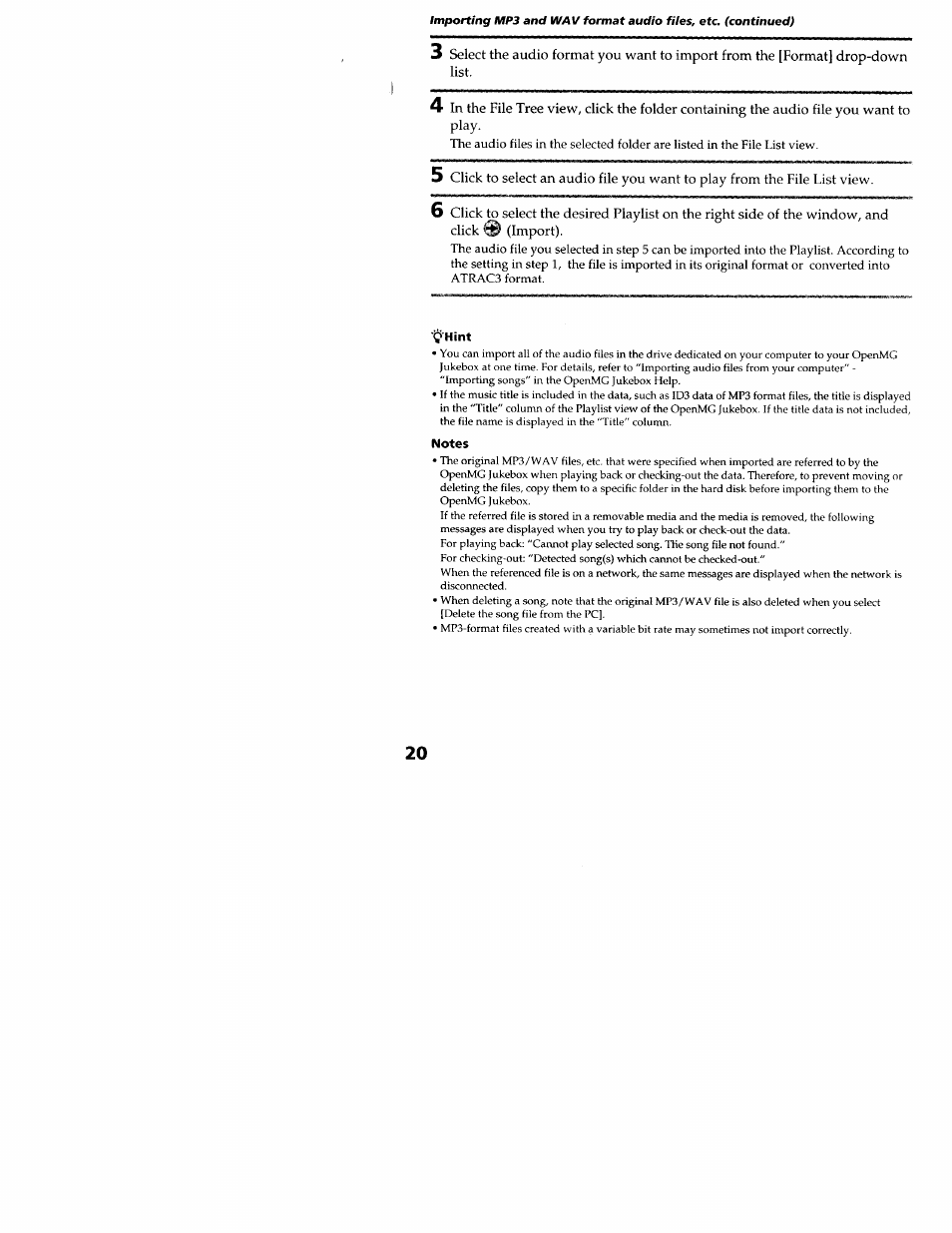 Sony MZ-N707 User Manual | Page 20 / 41