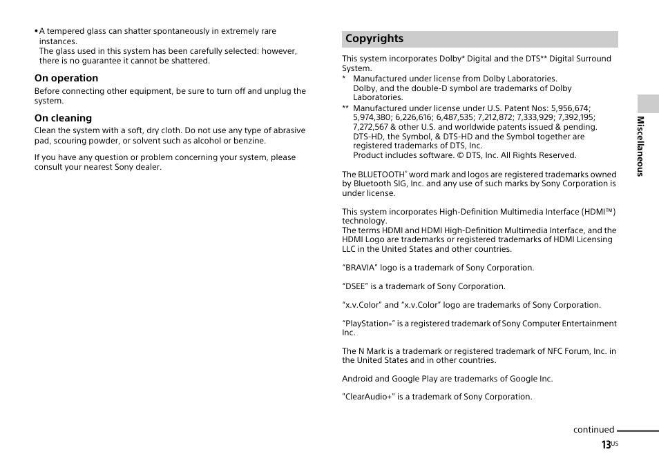 Sony HT-XT1 User Manual | Page 13 / 72