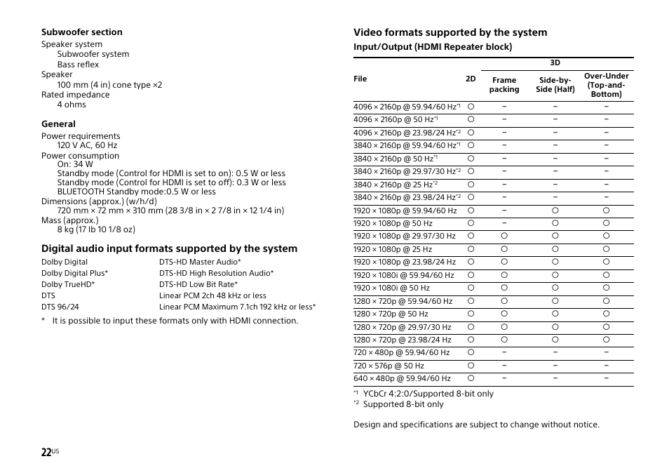 Sony HT-XT1 User Manual | Page 22 / 72