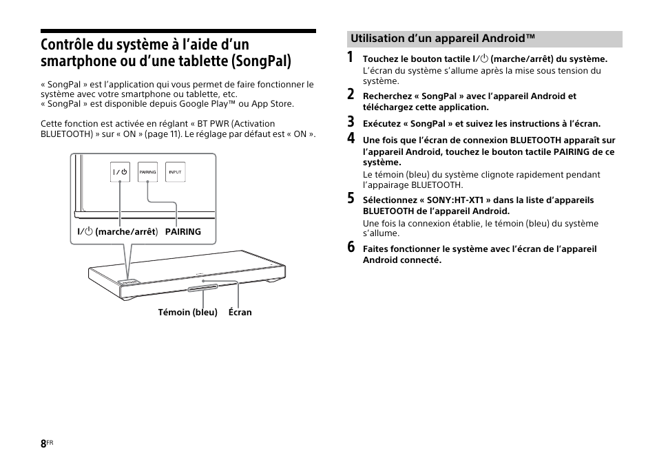 Tablette (songpal) | Sony HT-XT1 User Manual | Page 30 / 72