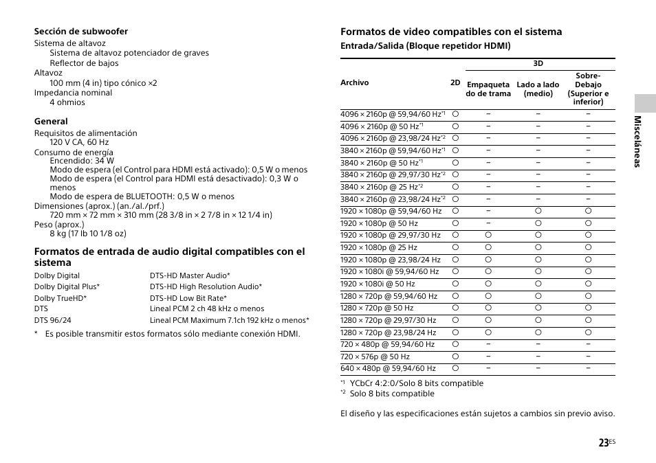Sony HT-XT1 User Manual | Page 69 / 72