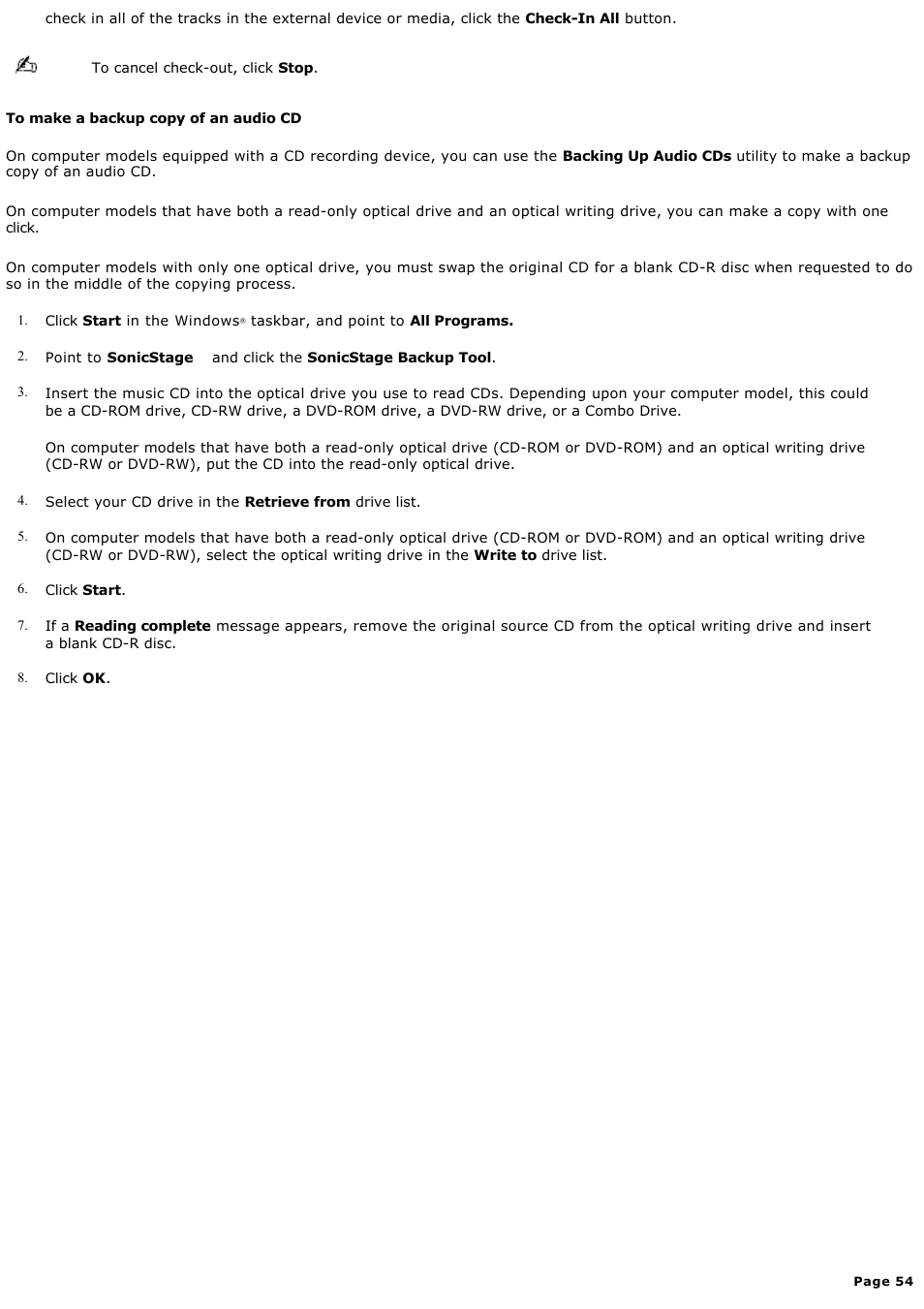Sony PCV-RS311 User Manual | Page 54 / 161