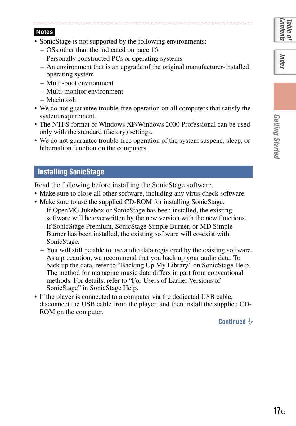 Sony NW-HD5 User Manual | Page 17 / 82