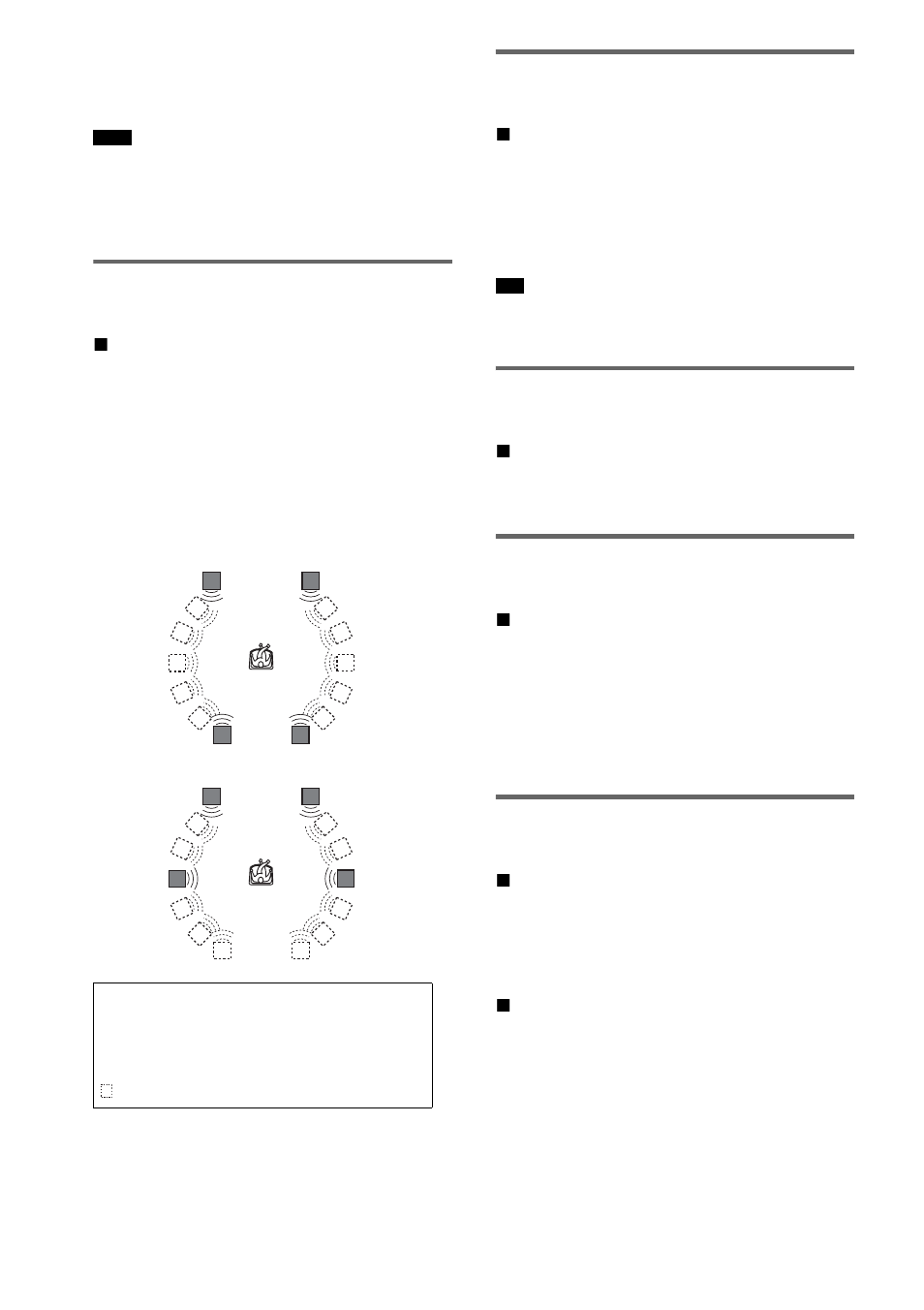 Enjoying virtual surround speakers, Selecting a sound field for music, Enjoying the sound at low volume | Enjoying the surround sound by headphones | Sony HCD-DX150 User Manual | Page 56 / 100