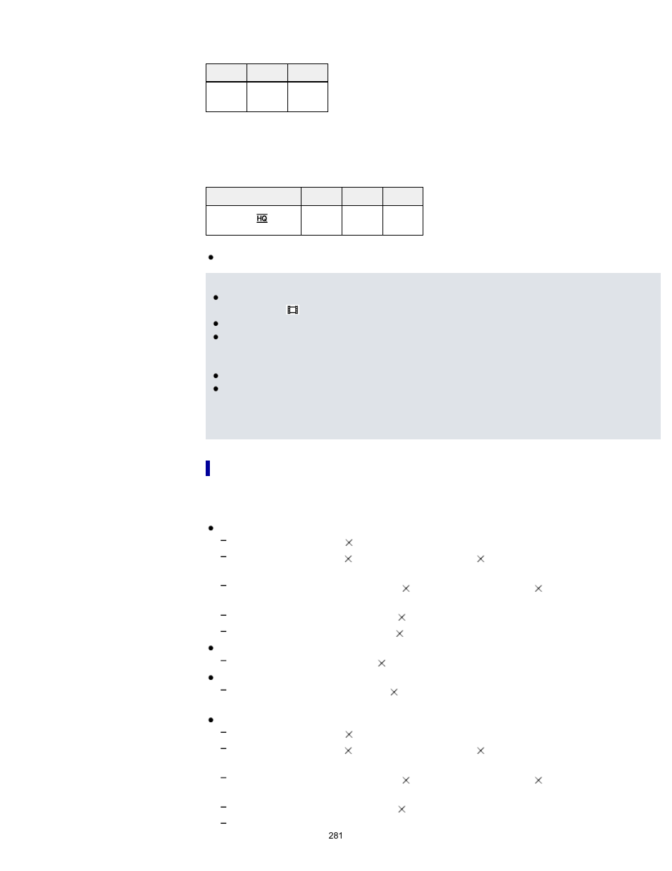 Bit-rate and recording pixels | Sony HDR-PJ650V User Manual | Page 281 / 287