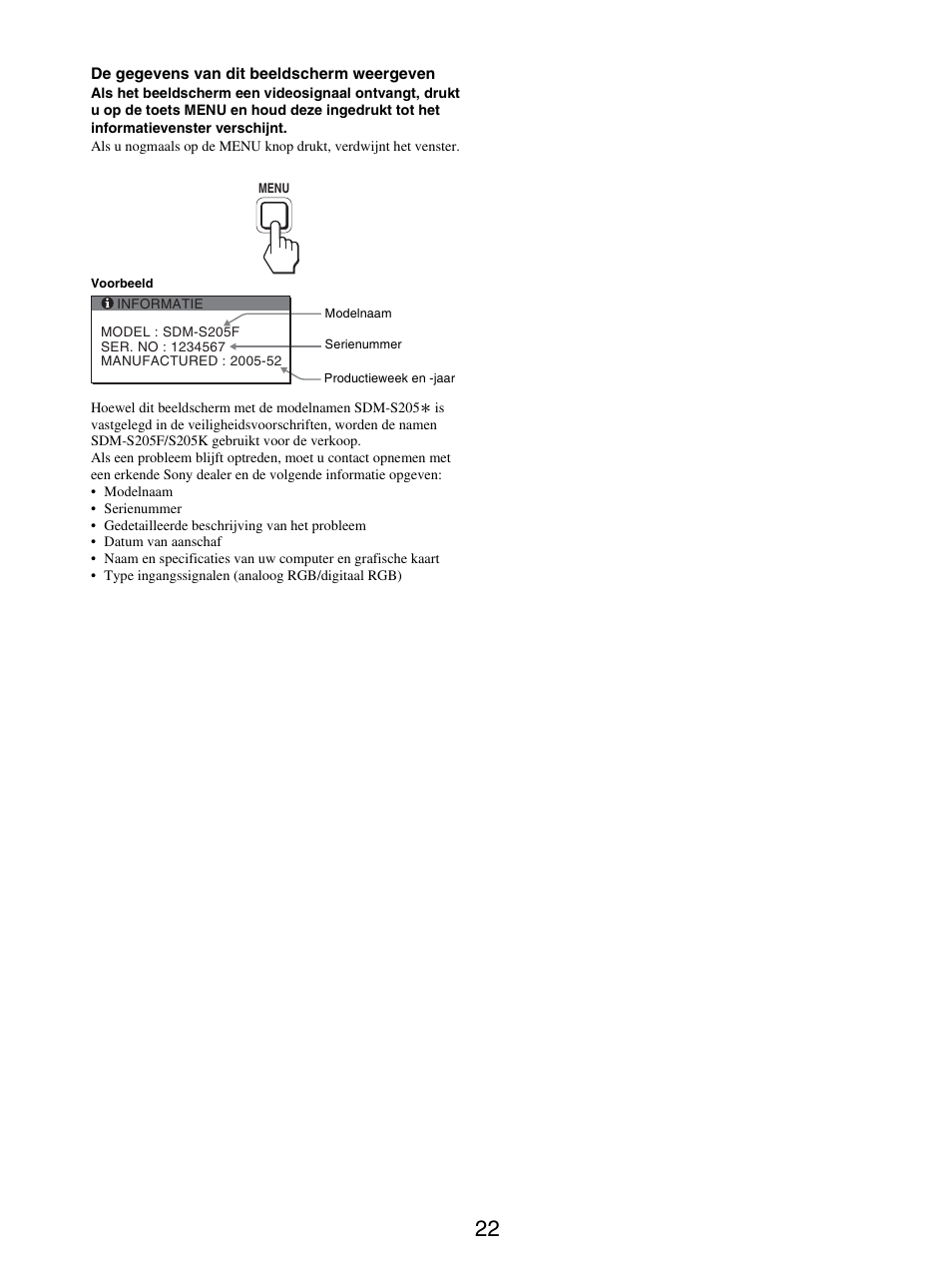 Sony SDM-S205FB User Manual | Page 249 / 403