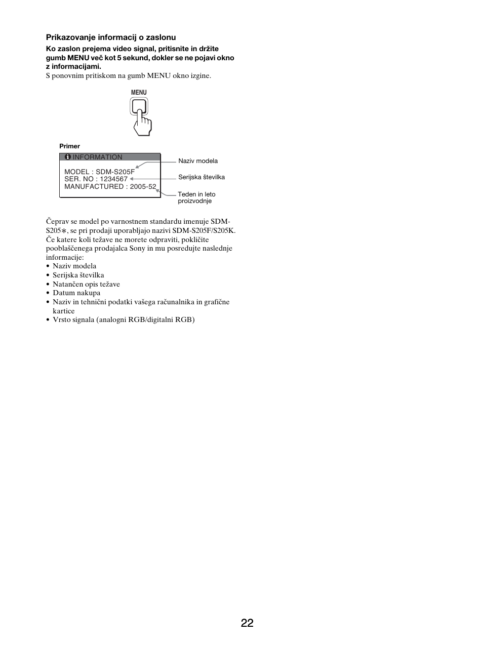 Sony SDM-S205FB User Manual | Page 375 / 403