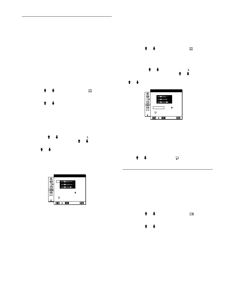 Adjusting the color temperature (color), Changing the menu’s position (menu position), 14 adjusting the color temperature (color) | Sony SDM-M51 User Manual | Page 14 / 104