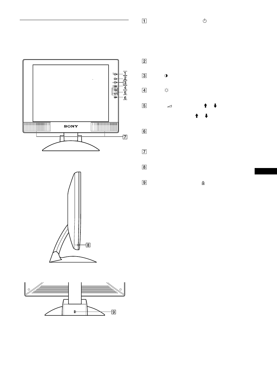 Identification des composants et des commandes | Sony SDM-M51 User Manual | Page 25 / 104