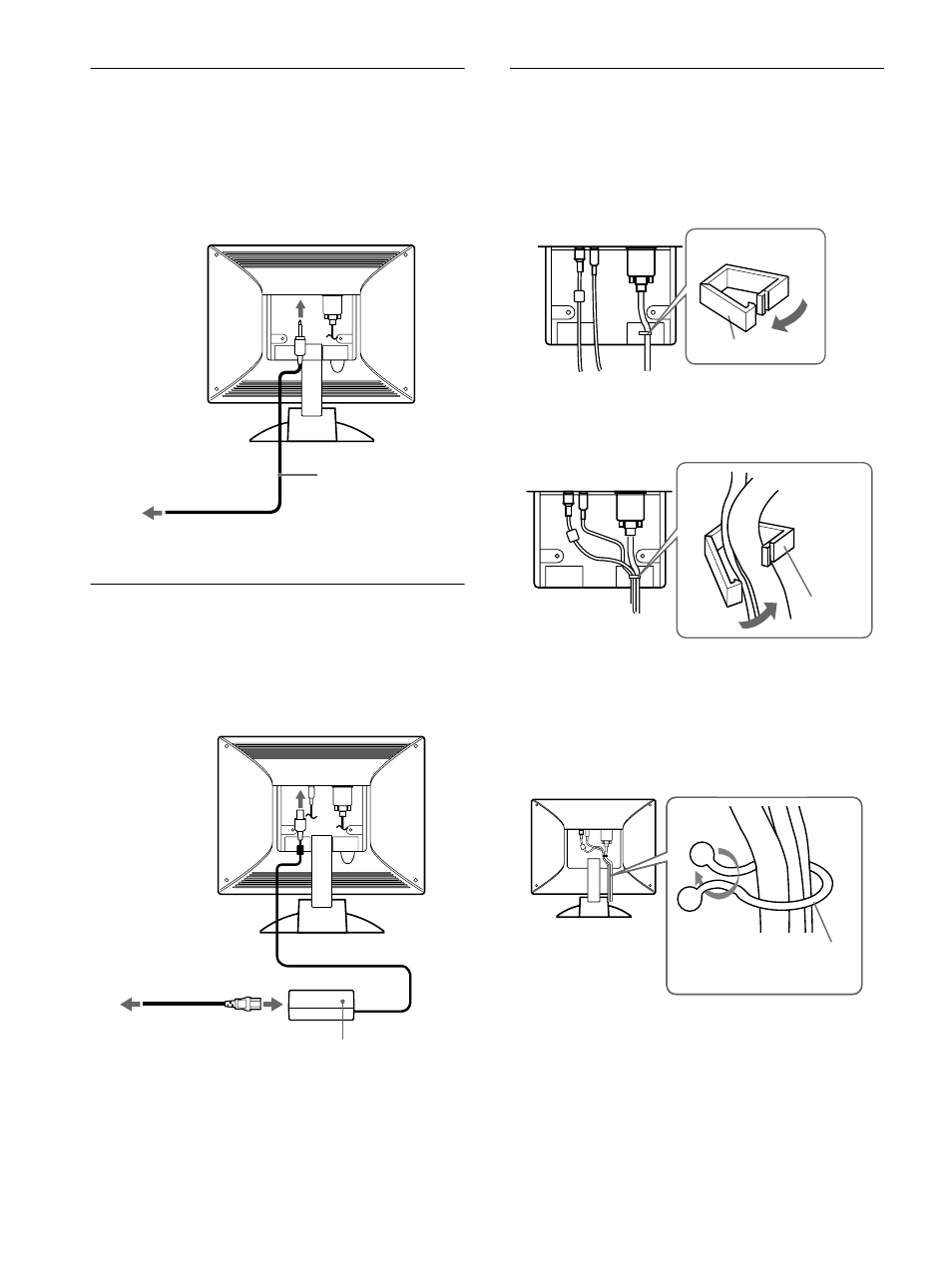 Etape 2: raccordez le cordon audio, Etape 3: branchez le câble d’alimentation, 8etape 2: raccordez le cordon audio | Sony SDM-M51 User Manual | Page 28 / 104