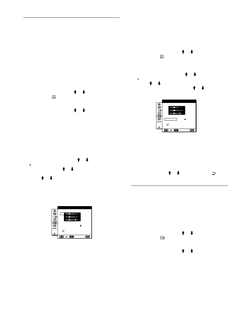 Réglage de la température des couleurs (couleur), Changement de la position du menu (position menu) | Sony SDM-M51 User Manual | Page 34 / 104