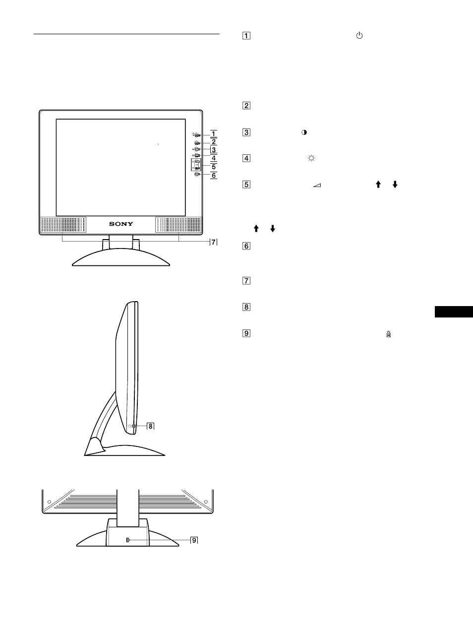Lage und funktion der teile und bedienelemente | Sony SDM-M51 User Manual | Page 45 / 104