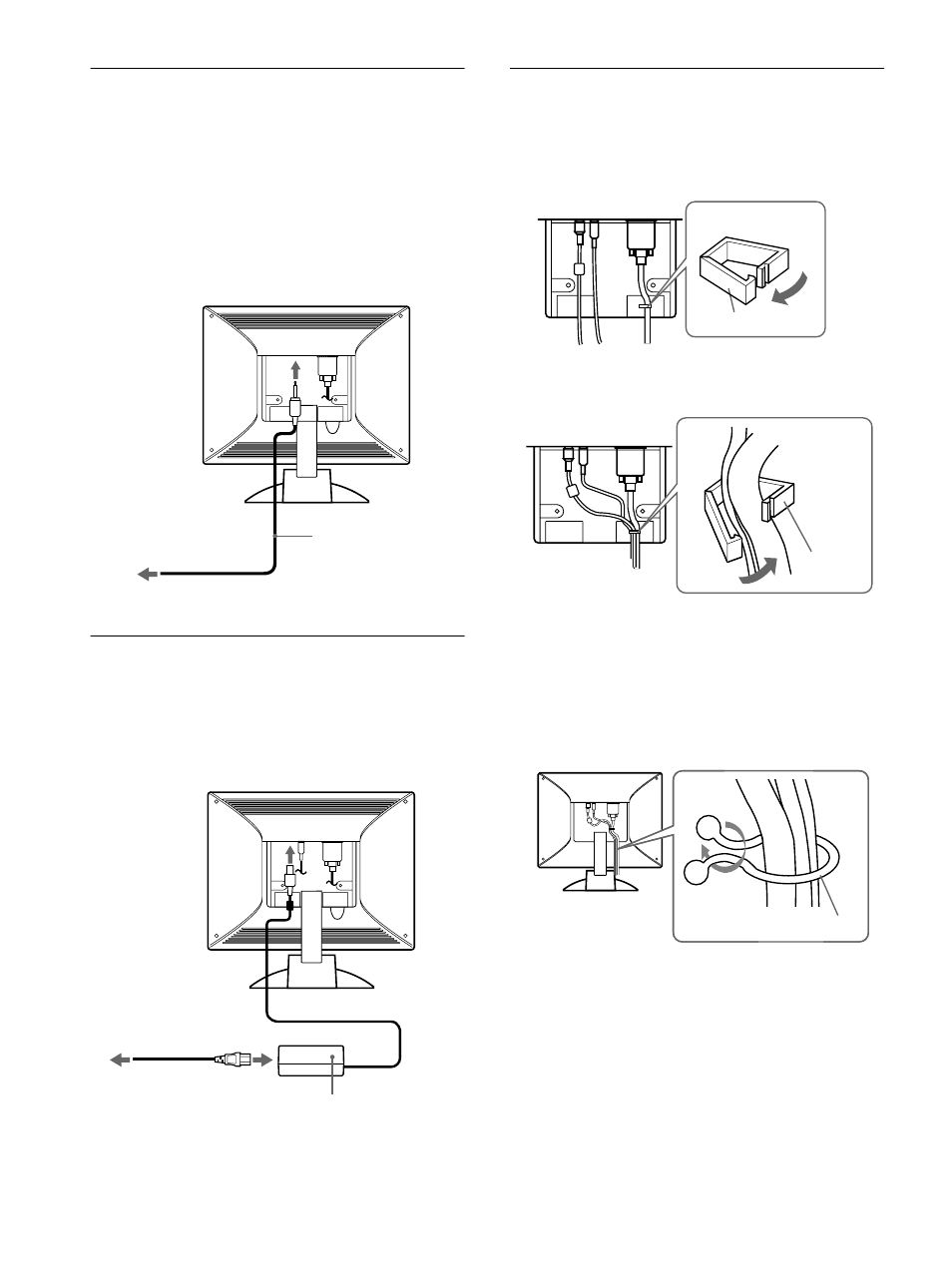Schritt 2: anschließen des audiokabels, Schritt 3: anschließen des netzkabels, 8schritt 2: anschließen des audiokabels | Sony SDM-M51 User Manual | Page 48 / 104
