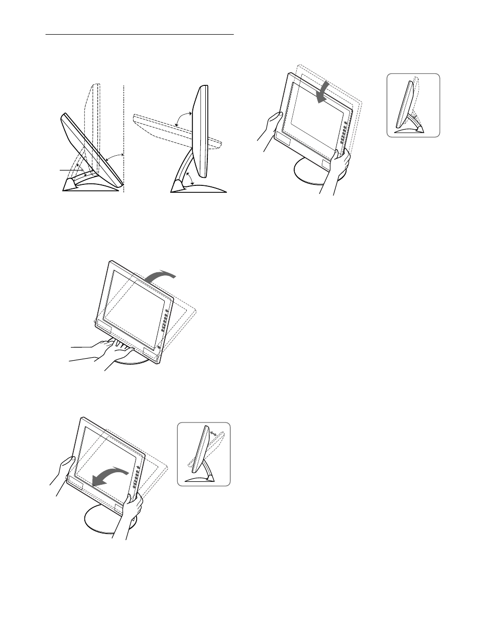 Einstellen von neigung und höhe, 10 einstellen von neigung und höhe | Sony SDM-M51 User Manual | Page 50 / 104