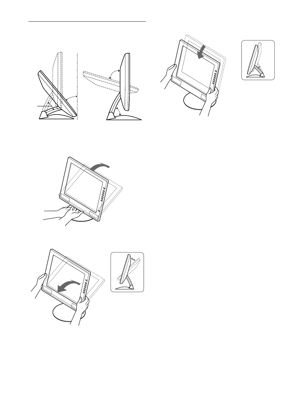 Ajuste de la inclinación y la altura, 10 ajuste de la inclinación y la altura | Sony SDM-M51 User Manual | Page 70 / 104