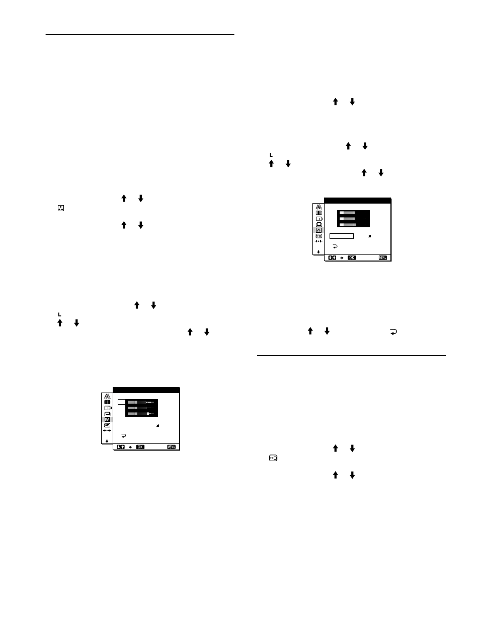 Ajuste de la temperatura del color (color), Cambio de la posición del menú (posicion menu), 14 ajuste de la temperatura del color (color) | Sony SDM-M51 User Manual | Page 74 / 104
