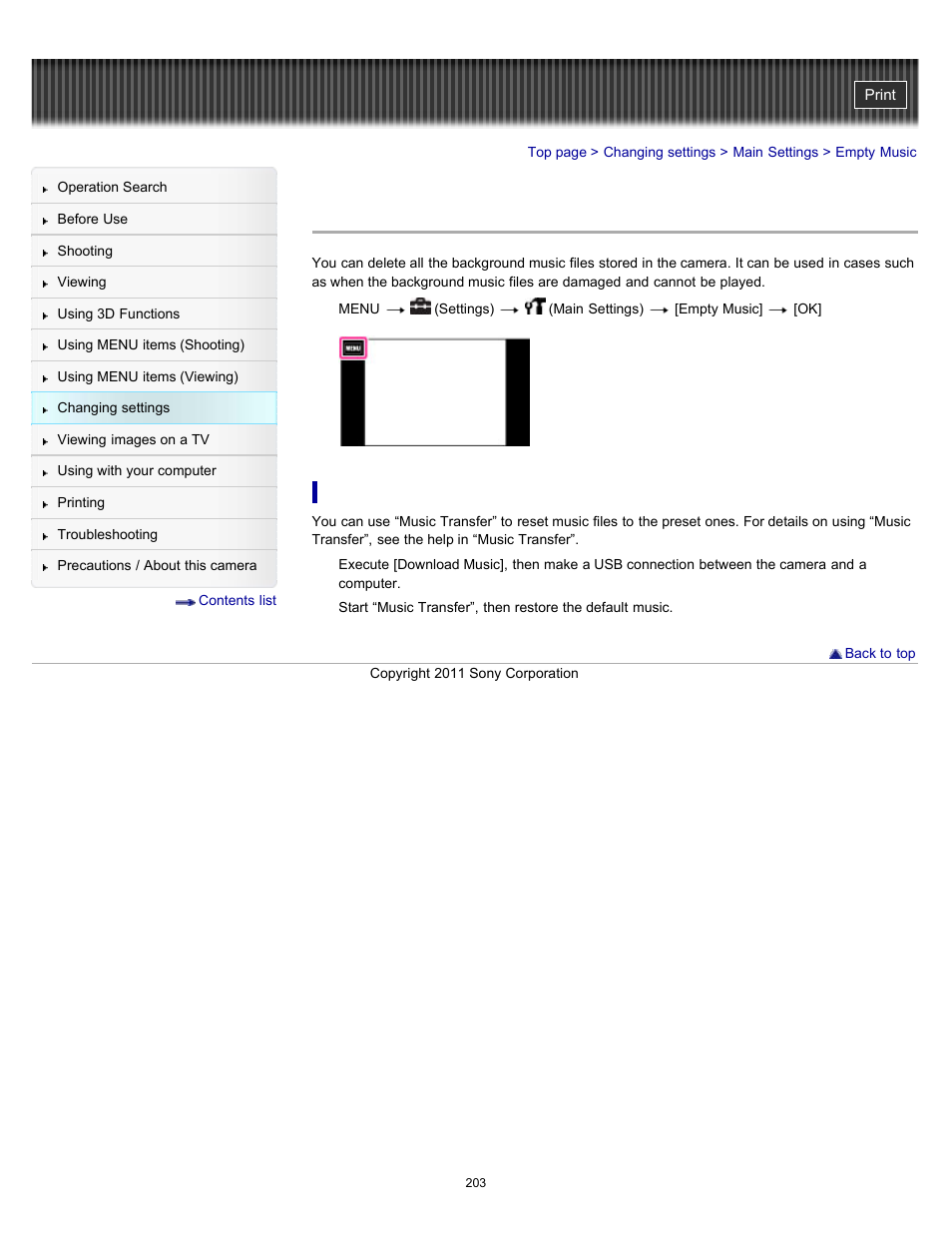 Empty music, Details | Sony DSC-TX10 User Manual | Page 203 / 296