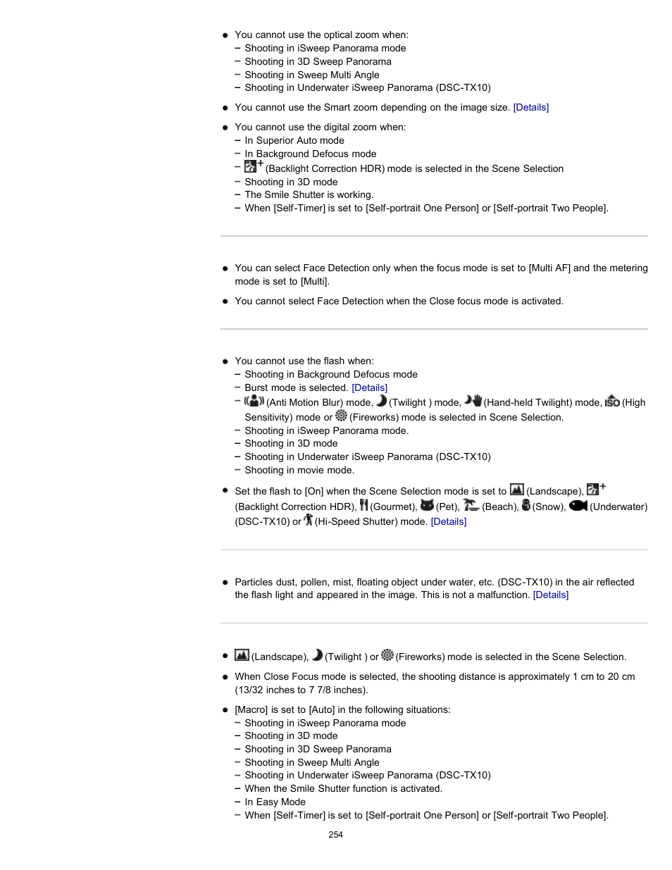Sony DSC-TX10 User Manual | Page 254 / 296