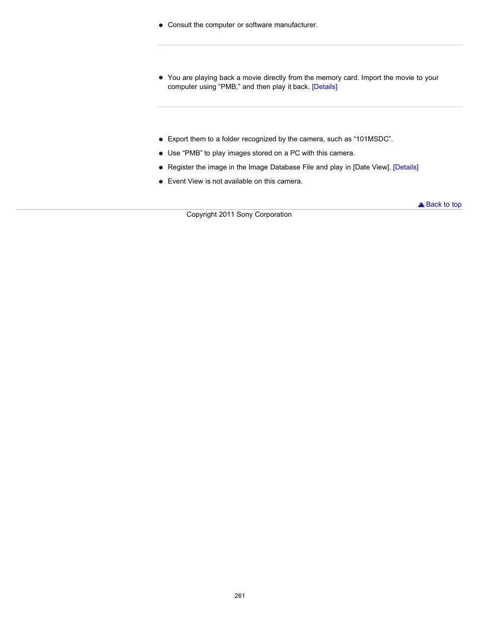 Sony DSC-TX10 User Manual | Page 261 / 296