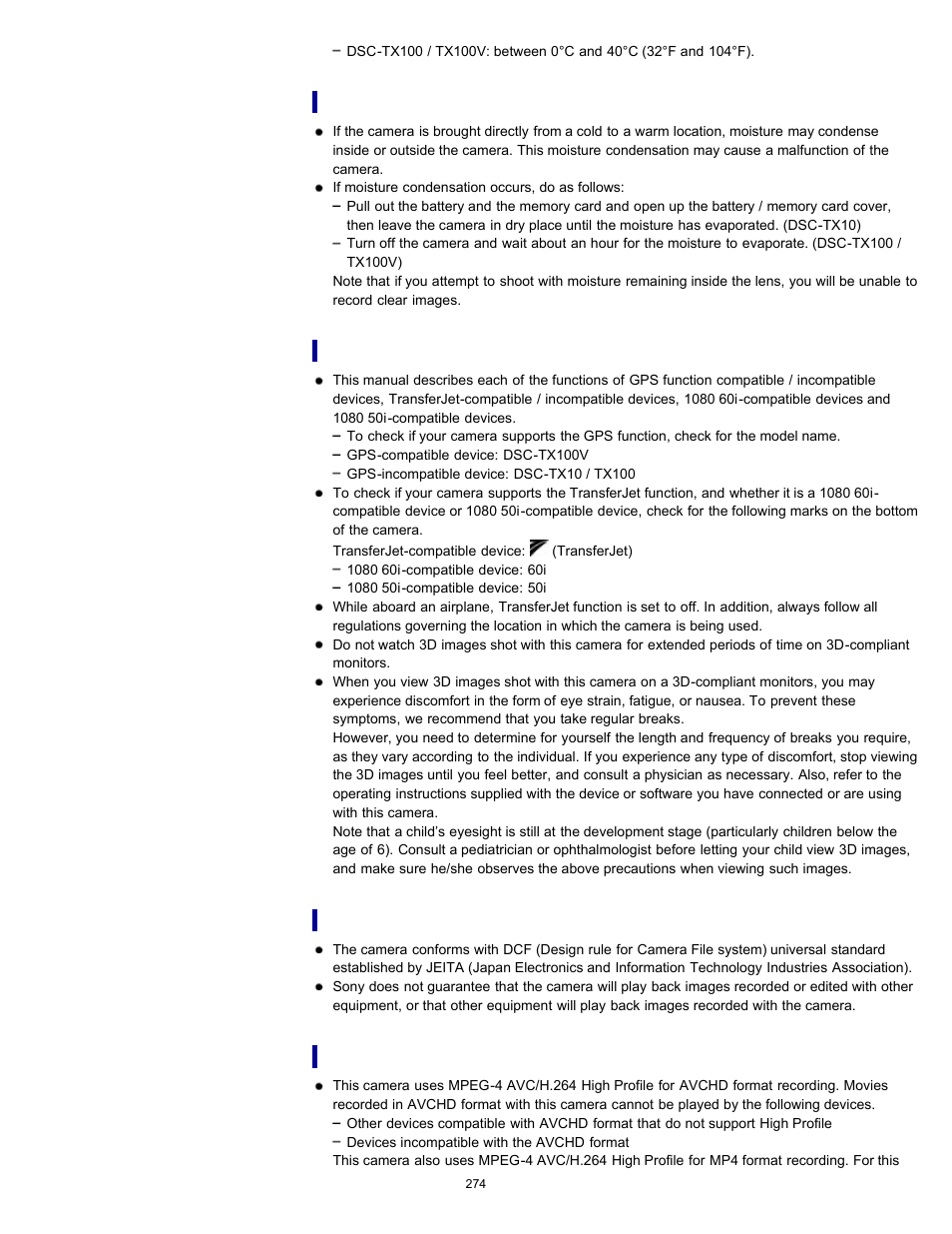 Sony DSC-TX10 User Manual | Page 274 / 296