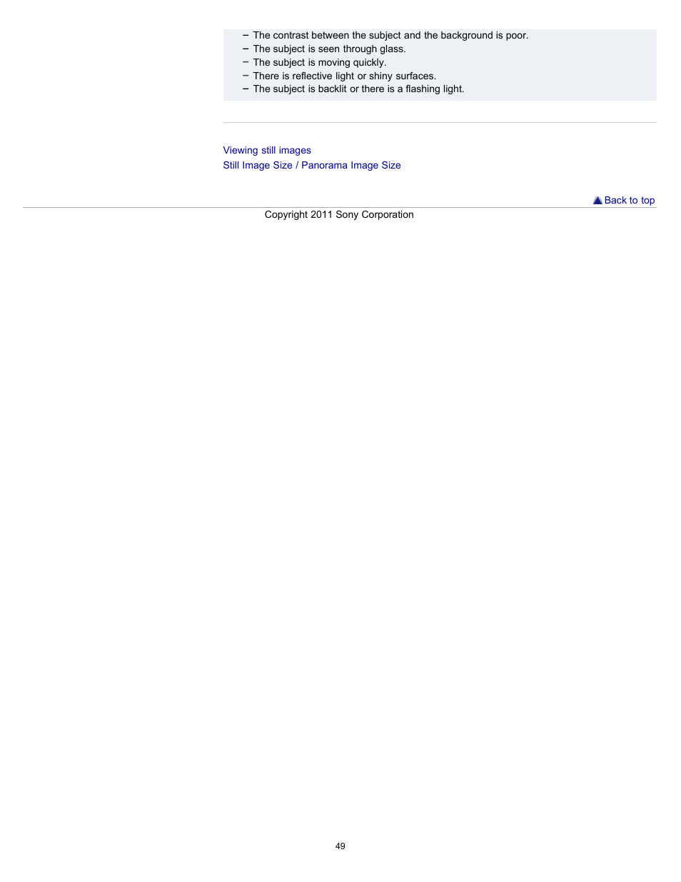 Sony DSC-TX10 User Manual | Page 49 / 296