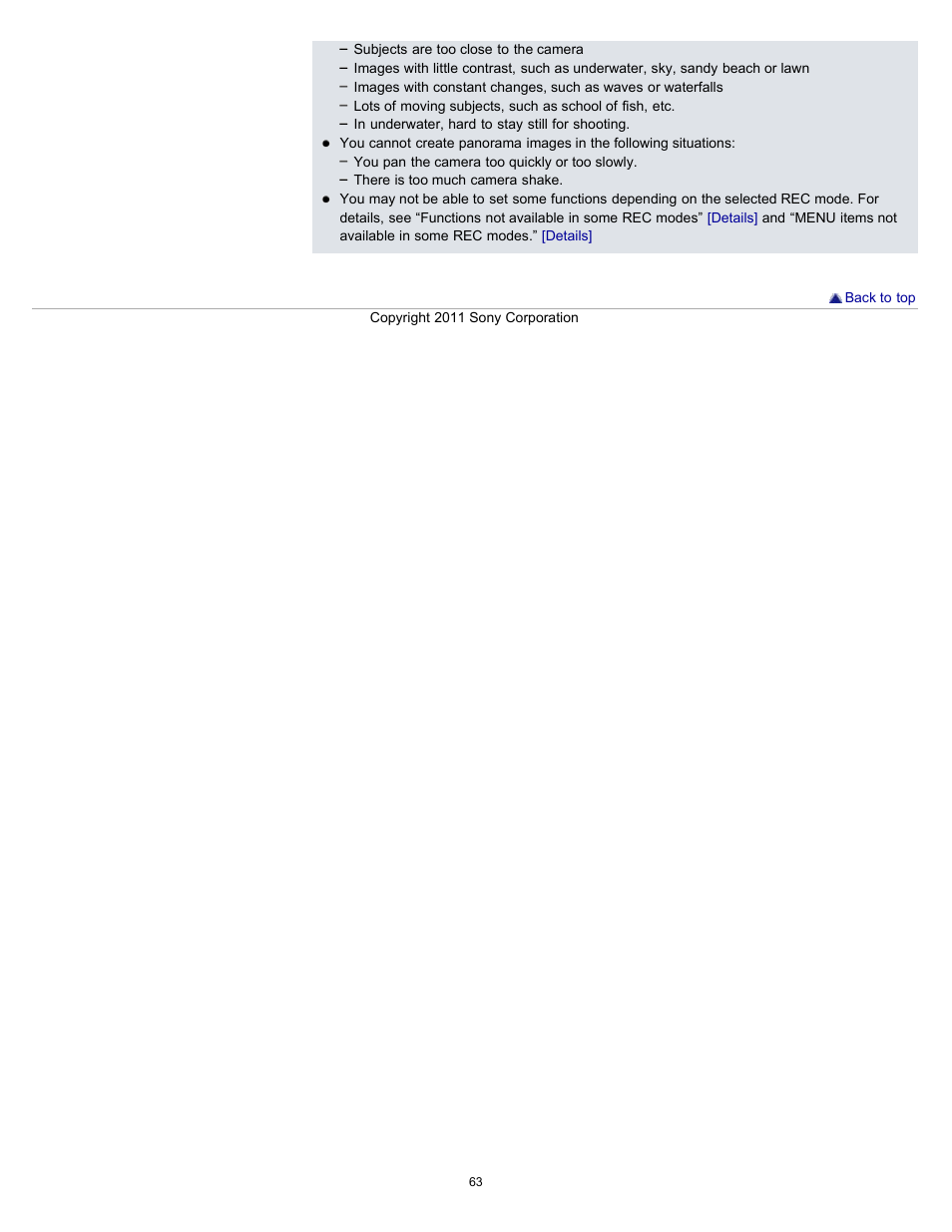 Sony DSC-TX10 User Manual | Page 63 / 296