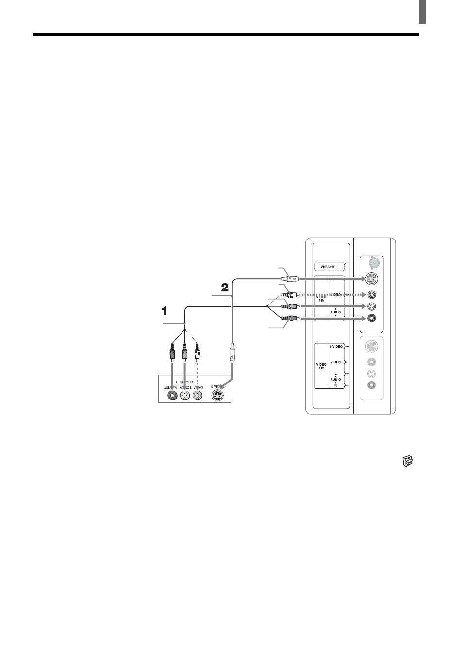 Connecting a dvd player with a/v connectors | Sony KLV-23HR2 User Manual | Page 17 / 84