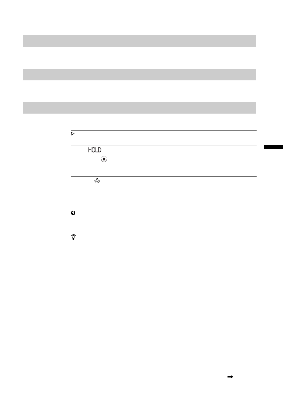 Spot meter, Exposure, White bal | Sony DCR-PC330 User Manual | Page 59 / 136