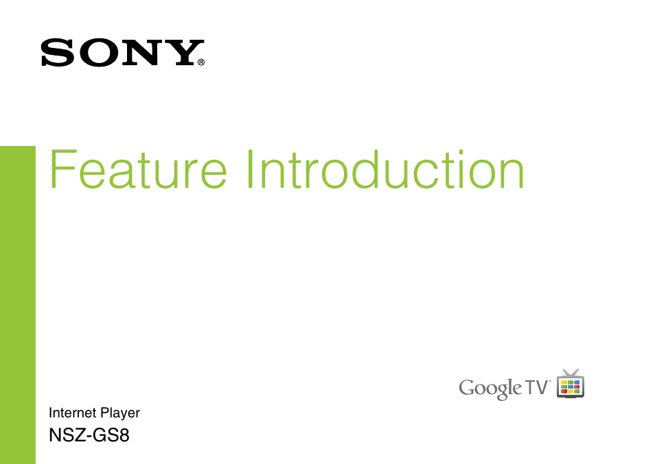 Sony NSZ-GS8 User Manual | 16 pages