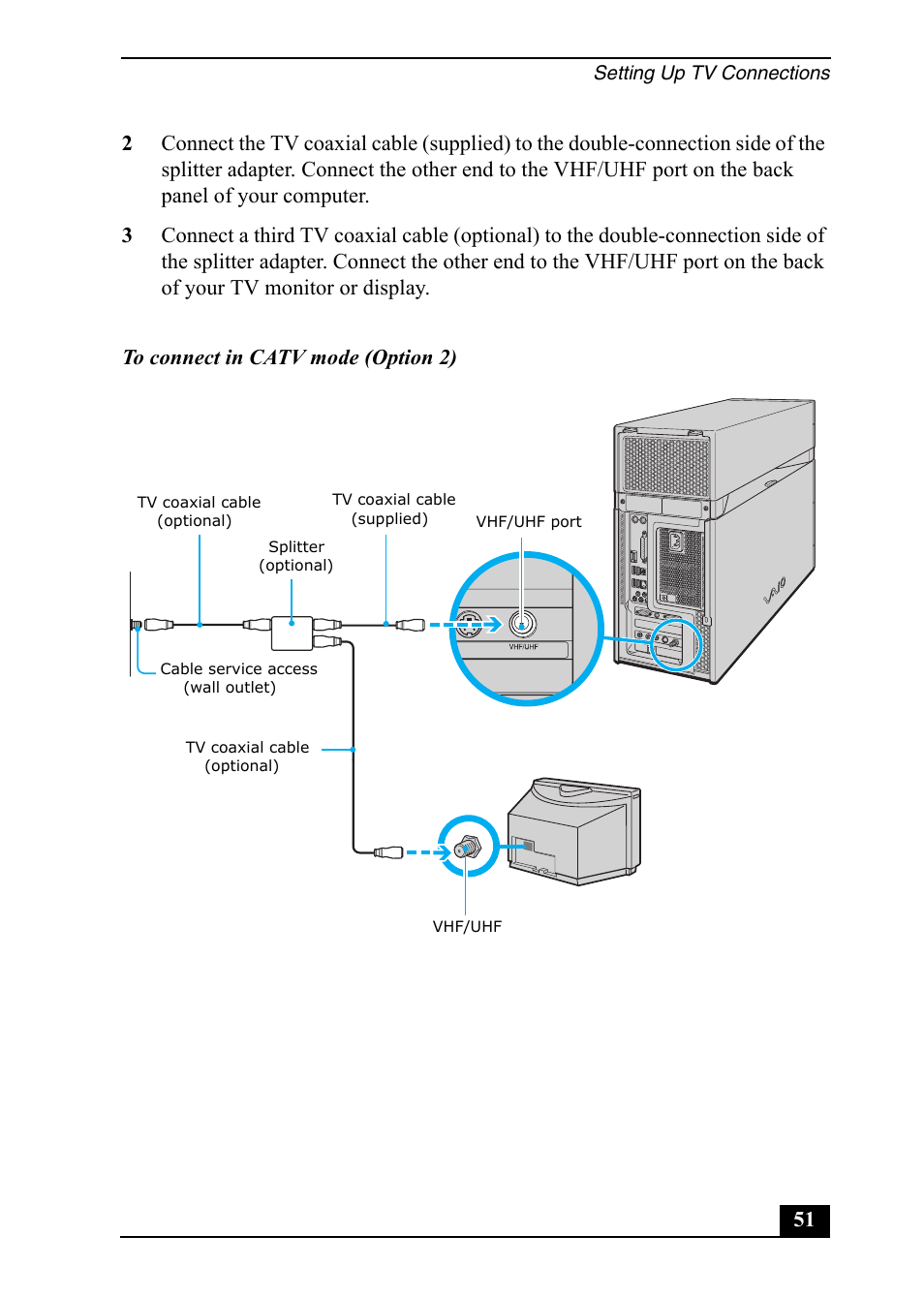 Sony VGC-RA910G User Manual | Page 51 / 80